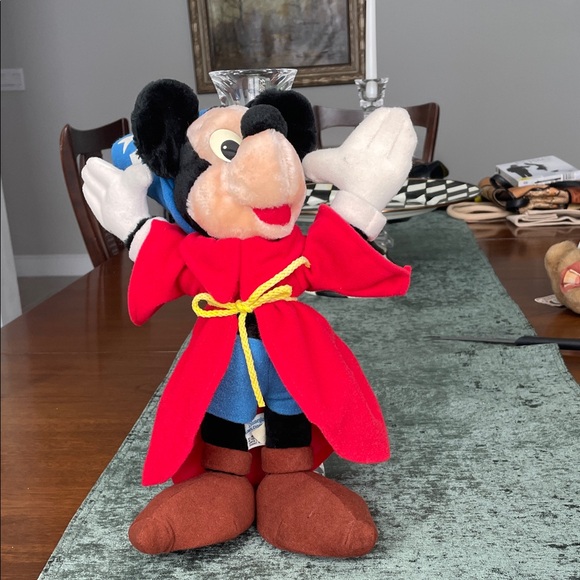 Disney Other - Vintage Disney Red Sorcerer Mickey Plush Toy - Classic Character Plush
